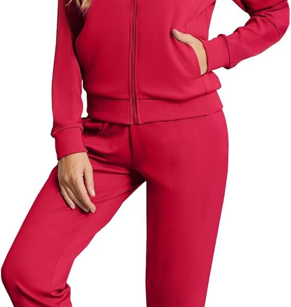 Dames trainingspak 2-delig, lange mouwen, ritssluiting