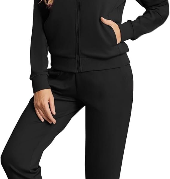 Dames trainingspak 2-delig, lange mouwen, ritssluiting