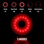 Daffodil Led-fietsachterlicht met USB-aansluiting