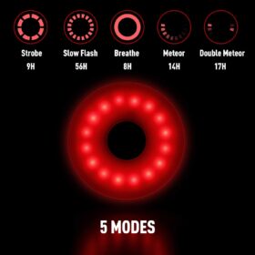 Daffodil Led-fietsachterlicht met USB-aansluiting