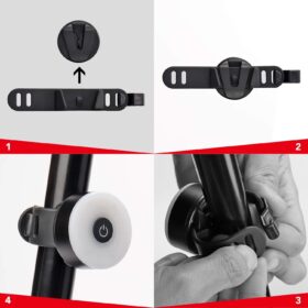 Daffodil Led-fietsachterlicht met USB-aansluiting