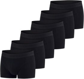 JACK & JONES 6-pack basic katoenen boxershorts voor heren