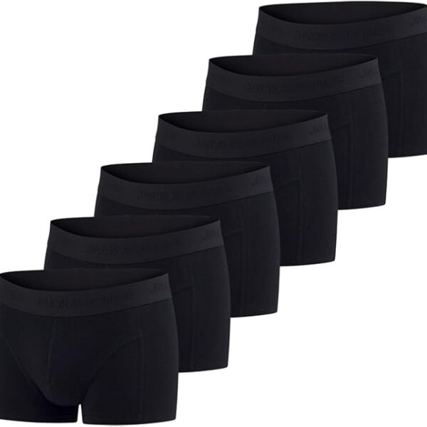 JACK & JONES 6-pack basic katoenen boxershorts voor heren