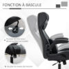 Vinsetto Ergonomische Gamingstoel met Ronde Voet