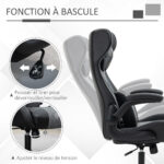 Vinsetto Ergonomische Gamingstoel met Ronde Voet