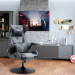 Vinsetto Ergonomische Gamingstoel met Ronde Voet