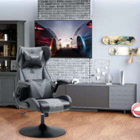 Vinsetto Ergonomische Gamingstoel met Ronde Voet