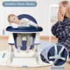 3-in-1 Hoge Stoel, Babyzitje, Tafel & Loopwagen