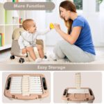 3-in-1 Hoge Stoel, Babyzitje, Tafel & Loopwagen