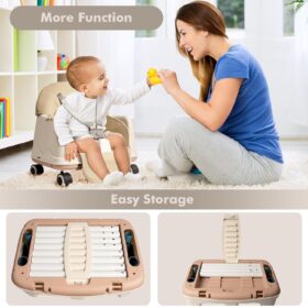 3-in-1 Hoge Stoel, Babyzitje, Tafel & Loopwagen