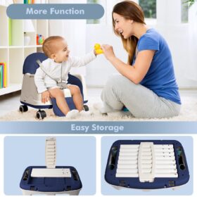 3-in-1 Hoge Stoel, Babyzitje, Tafel & Loopwagen