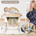 3-in-1 Hoge Stoel, Babyzitje, Tafel & Loopwagen