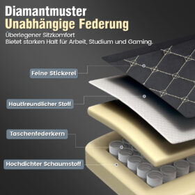 Gaming Stof Gaming Stoel Ergonomische Bureaustoel PC Stoel