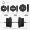HOMCOM Korte Dumbbell Set