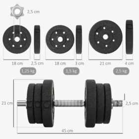 HOMCOM Korte Dumbbell Set