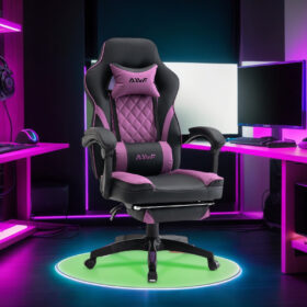 Ergonomische Gamingstoel met Ottomaan Armleuningen