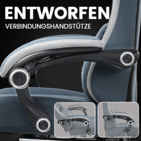 Ergonomische Gaming & Bureaustoel met Uitschuifbare Voetensteun