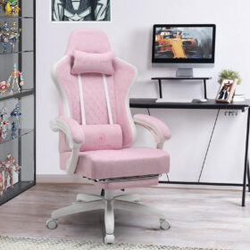 Ergonomische Gaming & Bureaustoel met Uitschuifbare Voetensteun