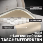 Ergonomische Gaming & Bureaustoel met Uitschuifbare Voetensteun