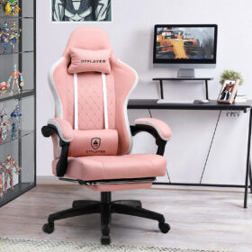 Ergonomische Gaming & Bureaustoel met Uitschuifbare Voetensteun