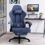 Ergonomische Gaming & Bureaustoel met Uitschuifbare Voetensteun