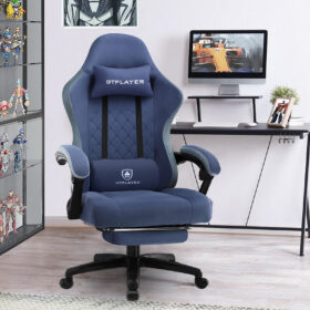 Ergonomische Gaming & Bureaustoel met Uitschuifbare Voetensteun