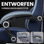 Ergonomische Gaming & Bureaustoel met Uitschuifbare Voetensteun