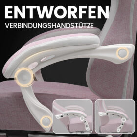 Ergonomische Gaming & Bureaustoel met Uitschuifbare Voetensteun