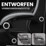 Ergonomische Gaming & Bureaustoel met Uitschuifbare Voetensteun