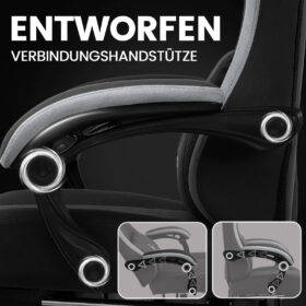 Ergonomische Gaming & Bureaustoel met Uitschuifbare Voetensteun