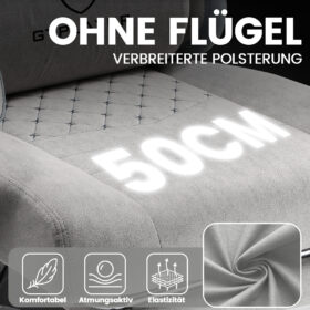 Ergonomische Gaming & Bureaustoel met Uitschuifbare Voetensteun