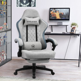 Ergonomische Gaming & Bureaustoel met Uitschuifbare Voetensteun