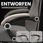 Ergonomische Gaming & Bureaustoel met Uitschuifbare Voetensteun