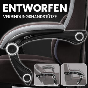 Ergonomische Gaming & Bureaustoel met Uitschuifbare Voetensteun