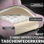 Ergonomische Gaming & Bureaustoel met Uitschuifbare Voetensteun