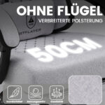 Ergonomische Gaming & Bureaustoel met Uitschuifbare Voetensteun