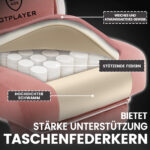 Ergonomische Gaming & Bureaustoel met Uitschuifbare Voetensteun