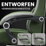 Ergonomische Gaming & Bureaustoel met Uitschuifbare Voetensteun