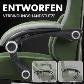 Ergonomische Gaming & Bureaustoel met Uitschuifbare Voetensteun