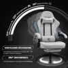 Ergonomische Gaming & Bureaustoel met Uitschuifbare Voetensteun