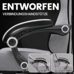 Ergonomische Gaming & Bureaustoel met Uitschuifbare Voetensteun