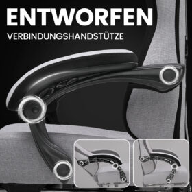 Ergonomische Gaming & Bureaustoel met Uitschuifbare Voetensteun