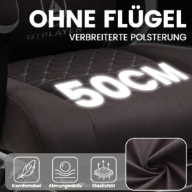 Ergonomische Gaming & Bureaustoel met Uitschuifbare Voetensteun