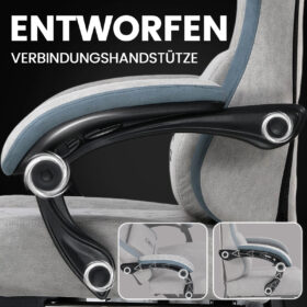 Ergonomische Gaming & Bureaustoel met Uitschuifbare Voetensteun