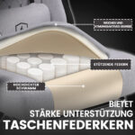 Ergonomische Gaming & Bureaustoel met Uitschuifbare Voetensteun