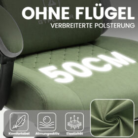 Ergonomische Gaming & Bureaustoel met Uitschuifbare Voetensteun