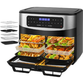 12L Hot Air Fryer Dubbele Kamer Airfryer