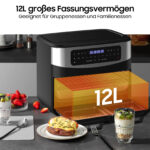 12L Hot Air Fryer Dubbele Kamer Airfryer