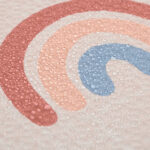 6 x Regenboog Puzzelmat in Roze