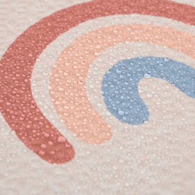 6 x Regenboog Puzzelmat in Roze